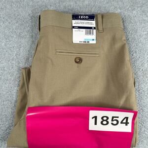 IZOD Flat Front Stretch Khaki Pants Womens Size 20 New NWT